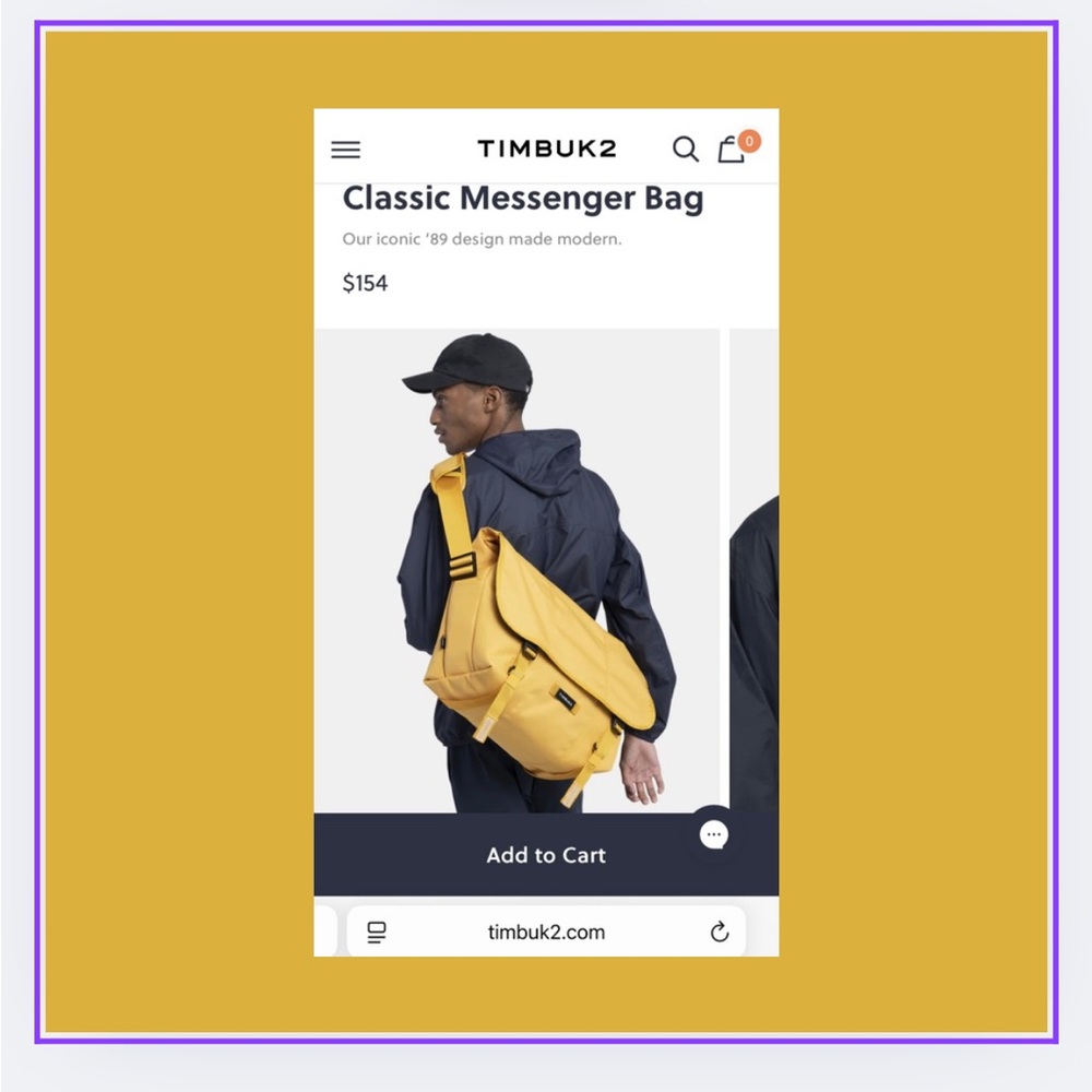 Timbuk2 Yellow Messenger Bag Durable and Stylish